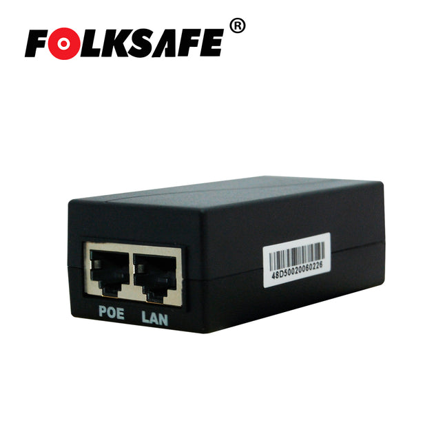 INYECTOR POE FOLKSAFE FS-48D500 / FAST ETHERNET / 802.3AF / ENTRADA DE VOLTAJE 100-240VAC / SALIDA DE VOLTAJE 48VCD, 0.5