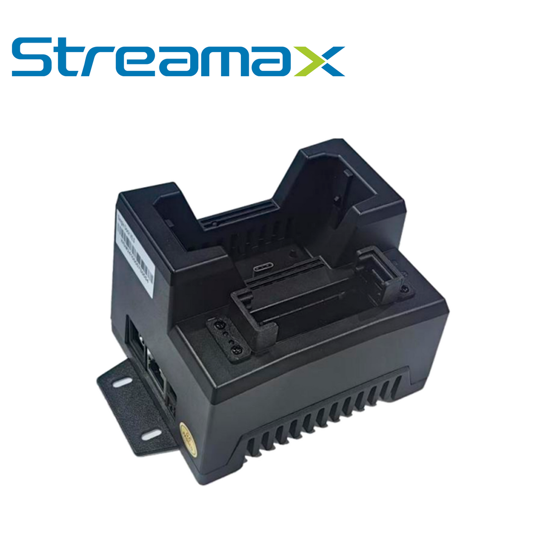 ESTACION DE CARGA DOBLE PARA BODYCAM STREAMAX MSTATION / ESTACION PARA 1 BODYCAM + 1 BATERIA / 12VCD / PUERTO ETHERNET /