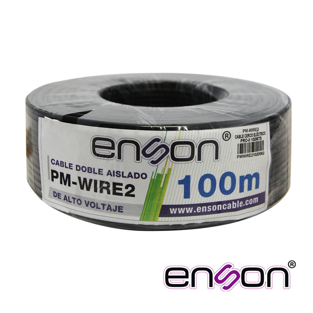 CABLE DOBLE AISLADO ENSON PM-WIRE2 PARA CONEXION DE CERCAS ELECTRIFICADAS, DOBLE AISLANTE PARA MEJOR PROTECCION EN INSTA