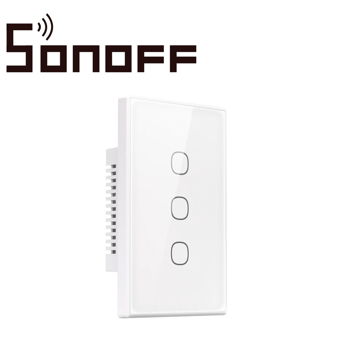 APAGADOR DE PARED TOUCH TX GEN2 SONOFF T6-3C-120M / 3CH ON/OFF INALAMBRICO / WIFI 2.4GHZ / COLOR BLANCO / MATTER COMPATI