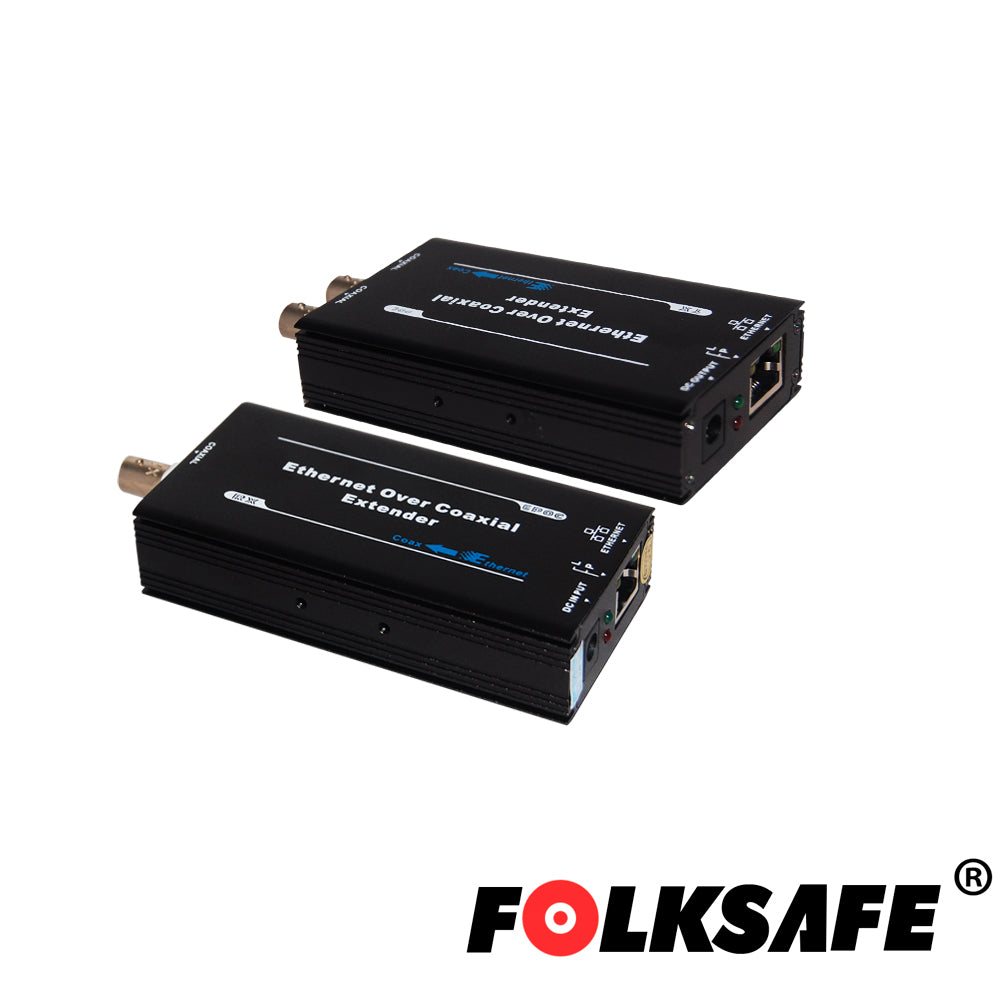 CONVERTIDORES COAXIAL A ETHERNET POE FS-EPOC7001T Y FS-EPOC7001R / TRANSMISOR Y RECEPTOR DE 1 CH / DISTANCIA MÁXIMA DE P