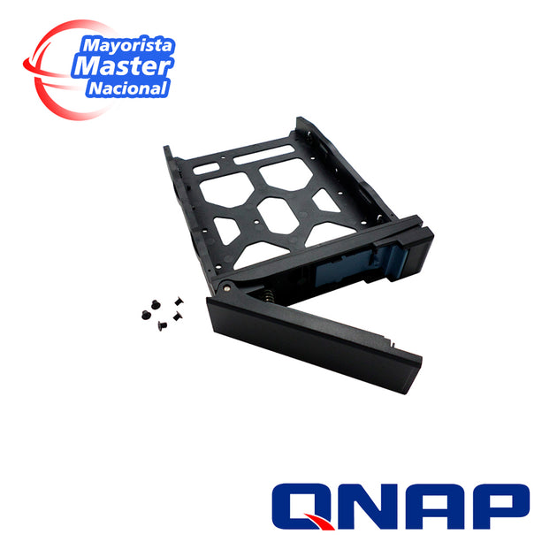 QNAP TRAY-35-NK-BLK03 HDD TRAY FOR 3.5" AND 2.5" DRIVES WITHOUT KEY LOCK, BLACK, PLASTIC WITH 6 X SCREWS FOR 2.5" HDD, T