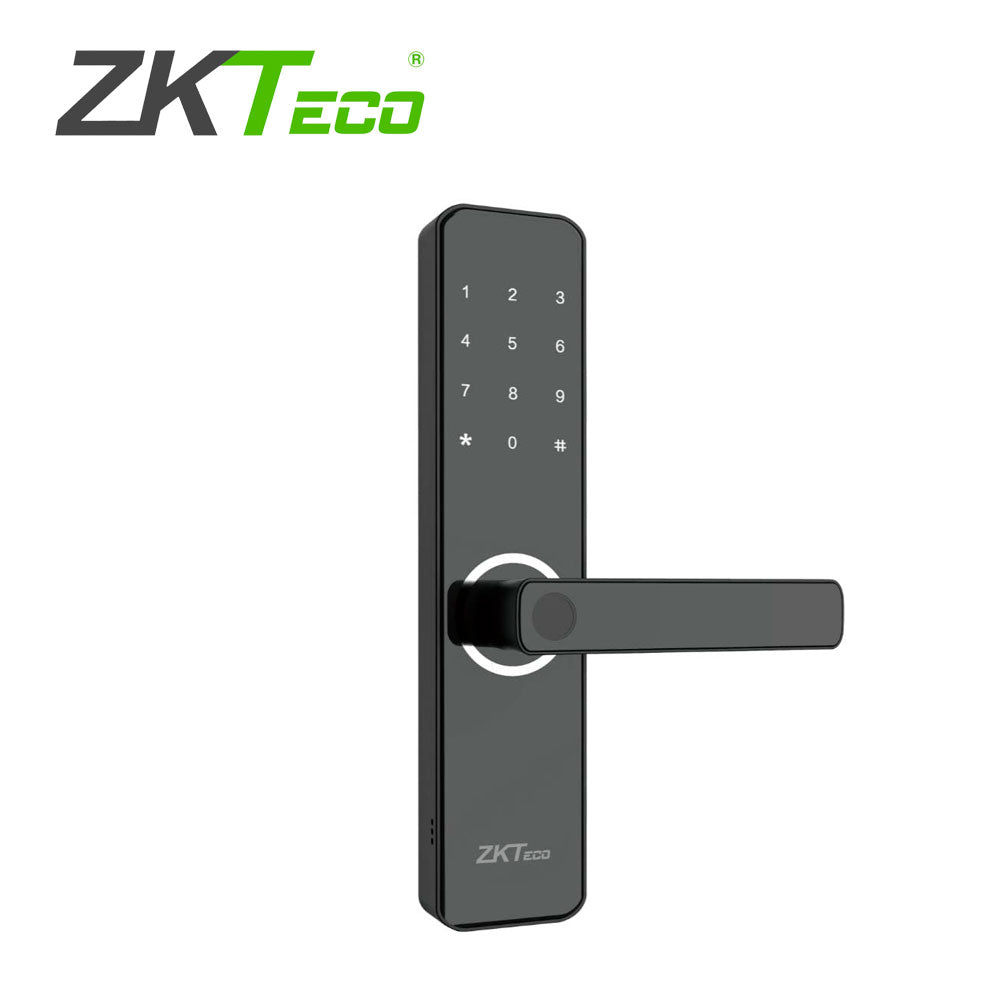 CERRADURA INTELIGENTE BIOMETRICA ZKTECO ML100 MULTIVERFICACION 100 HUELLAS / 100 CONTRASEÑAS/ ALIMENTACION CON 4 BATERIA