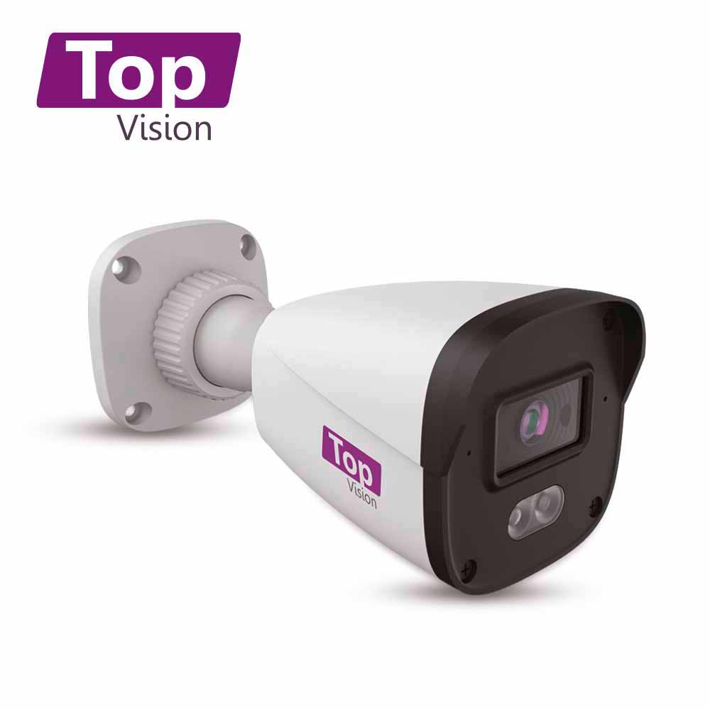 CAMARA HD BULLET TOPVISION TBDL200A / 2MP / AHD/TVI/CVI/SD / 2.8MM /30M IR - 20M LUZ CALIDA LUZ DUAL / MICROFONO INTEGRA