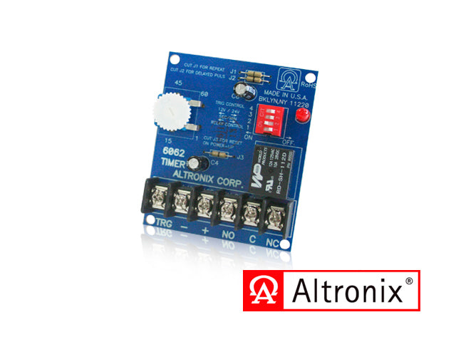 TEMPORIZADOR MULTIPROPOSITO / RANGO DE PROGRAMACION DE 1 SEGUNDO A 60 MINUTOS / 6062 ALTRONIX / VOLTAJE DE 12 O 24 VCD C