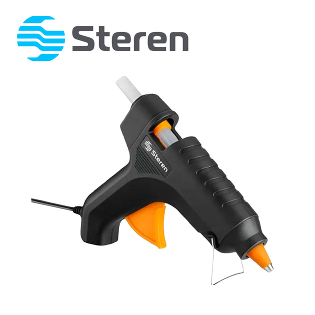 PISTOLA DE SILICON STEREN HER-245 40W ESPECIAL PARA TRABAJOS ESCOLARES SU TAMAÑO Y POTENCIA TE BRINDAN UNA MEJOR DISTRIB