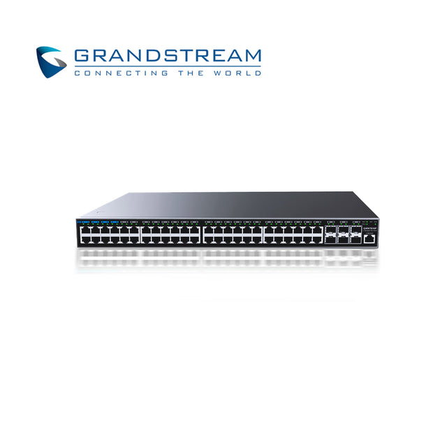 SWITCH ADMINISTRABLE POE+ CAPA 3 GRANDSTREAM GWN7816P / 48 PUERTOS 10/100/1,000MBPS / 6 PUERTOS SFP+ 10GIGABIT / 48 PUER
