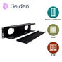ORGANIZADOR HORIZONTAL BELDEN 9512-1902N / NEGRO / 2UR / CON TAPA