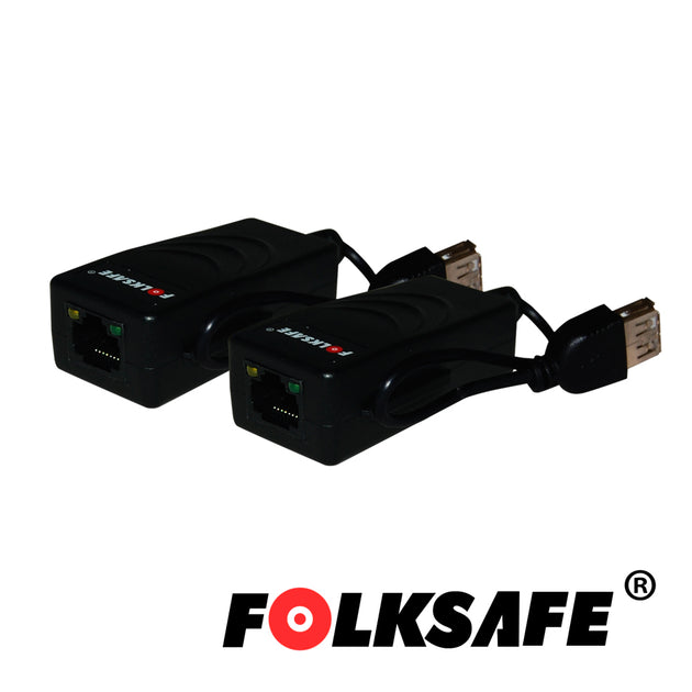 EXTENSOR USB FOLKSAFE FS-6201U TRANSMISOR/RECEPTOR, PERMITE EXTENDER DISPOSITIVOS USB O HUB HASTA 200MTS USB 1.1 Y HASTA