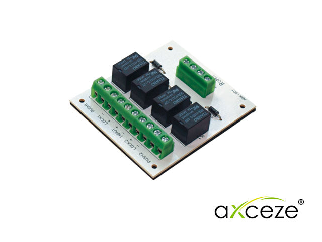 PLACA DE RELEVADORES PARA ESCLUSAMIENTO AX-INTERLOCK32 PERMITE CONECTAR UN PAR DE PUERTAS EN ESCLUSA ACEPTA PULSOS SECOS