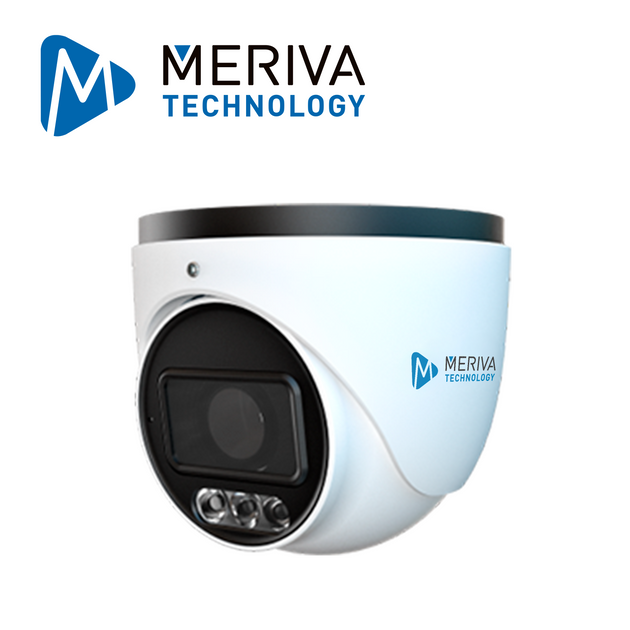 CAMARA IP TURRET MERIVA TECHNOLOGY MTD400UC-FR / 4MP / H.265+ / 2.8MM / ULTRA COLOR AI ISP / RECONOCIMIENTO FACIAL EMBEB