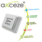 BOTON LIBERADOR AXCEZE AX-B30 TIPO PUSH FABRICADO EN PLASTICO INCLUYE BASE ME...
