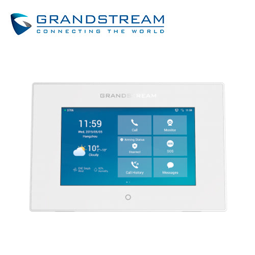 PANTALLA TACTIL INTERCOM PANEL CONTROL GRANDSTREAM GSC3570 / 7 PULGADAS / 4 CUENTAS SIP / WIFI DOBLE BANDA 802.11 AC / 2