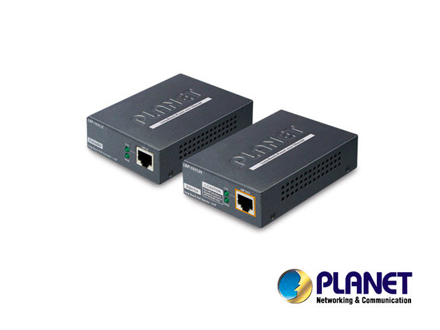 EXTENSOR DE POE / PLANET LRP-101U KIT / POE IEEE 802.3AF/AT / 25W DE CONSUMO (SEGUN LA DISTANCIA) / RECINTO DE METAL / M