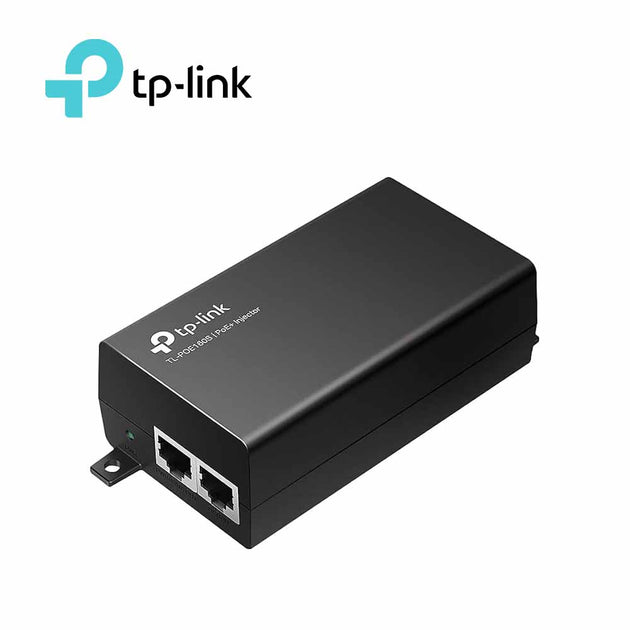 INYECTOR POE 802.3AF/AT POE160S TP-LINK / 2 PUERTOS RJ45 10/100/1,000MBPS / HASTA 100 METROS / AUTO MDI/MDIX / CONSUMO D
