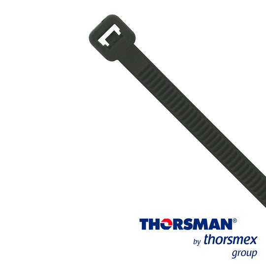 CINCHO NYLON TH-360 THORSMAN 4200-05001 COLOR NEGRO A 4.8MM- L 368 MM BOLSA/100PZS DIAMETRO MAXIMO CAPACIDAD DE ATADO 10