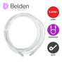 PATCH CORD UTP CAT6+ BELDEN C601109010 / INTERIOR / BLANCO / 4 PARES / 24 AWG...