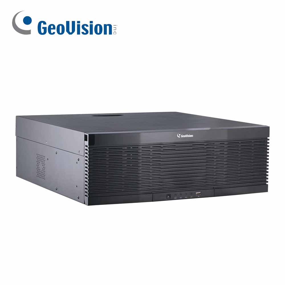 NVR 256-CANALES GEOVISION GV-RNVR256G0-N / RECONOCIMIENTO-FACIAL-IA-REALTIME / FACE-TRACKING / HASTA12MP / 16HDD-HASTA-1