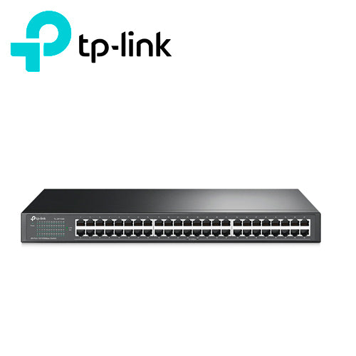 SWITCH NO ADMINISTRABLE TP-LINK TL-SF1048 / CUENTA CON 48 PUERTOS RJ45 10/100 MBPS / MONTAJE EN RACK / TECNOLOGIA GREEN 