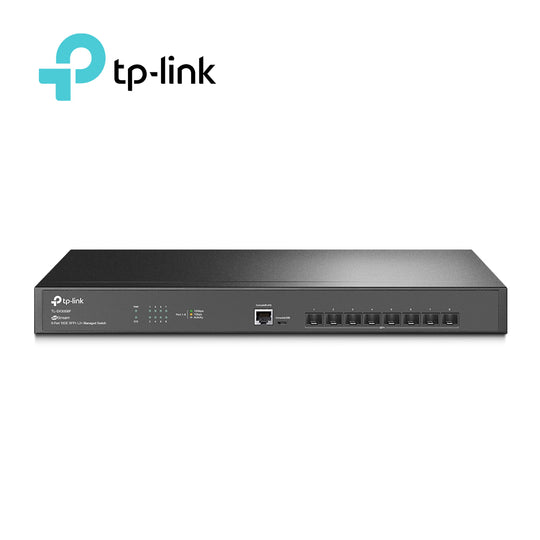 SWITCH ADMINISTRABLE TP-LINK SX3008F / CUENTA CON 8 PUERTOS SFP+ 10GIGA / ADMINISTRACION CENTRALIZADA CON OMADA / CARCAS