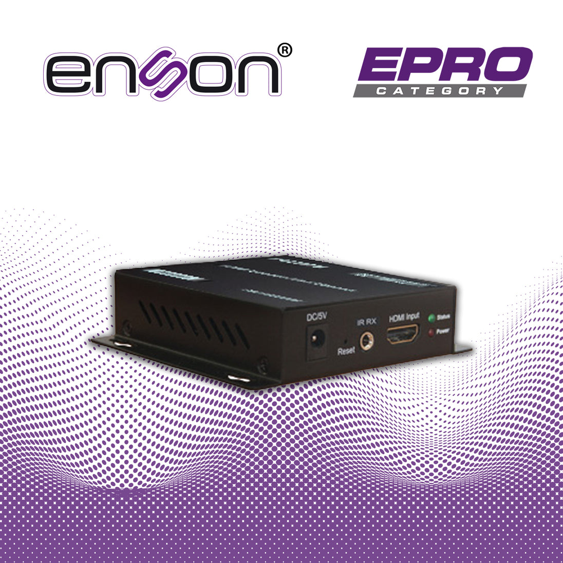 EXTENSOR HDMI ENSON ENS-HE8200R MODULO RECEPTOR IDEAL PARA SOLUCIONES DE TRANSMISION DE VIDEO Y AUDIO POR PROTOCOLO IP U
