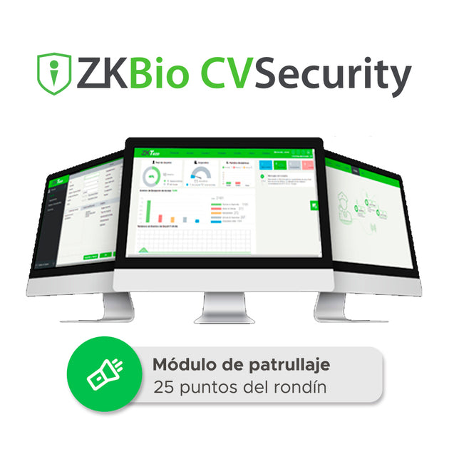 LICENCIA BIO CVSECURITY MODULO DE PATRULLAJE ZKCV-PAT-P25 PERMITE PONER 25 PUNTOS DEL RONDIN PERMANENTE COMPARIBLE CON P