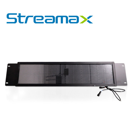 ANUNCIADOR DISPLAY STREAMAX ASIDE LED / 18-32 VCD / 84.8 X 22 X 5 CM / VISIBILIDAD 2-80M