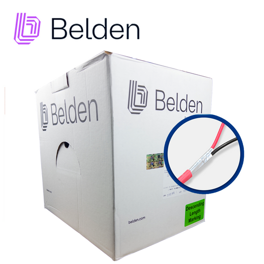 CABLE DE ALARMA CONTRA INCENDIOS BELDEN 5220FL 002A1000 / INTERIOR / ROJO / 2 CONDUCTORES / 16 AWG / SOLIDO / FORRO PVC 
