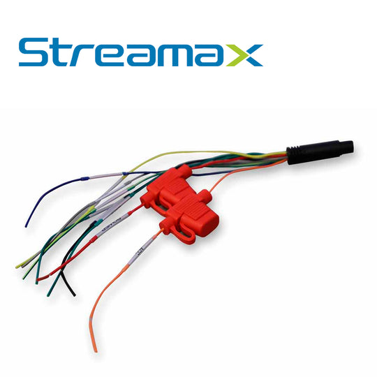 CABLE DE ALIMENTACION PARA DASHCAM STREAMAX MPOWERCABLE / CONECTOR 10 PINES / 4 ENTRADAS DE ALARMA / TERMINAL CAN (CAN-H