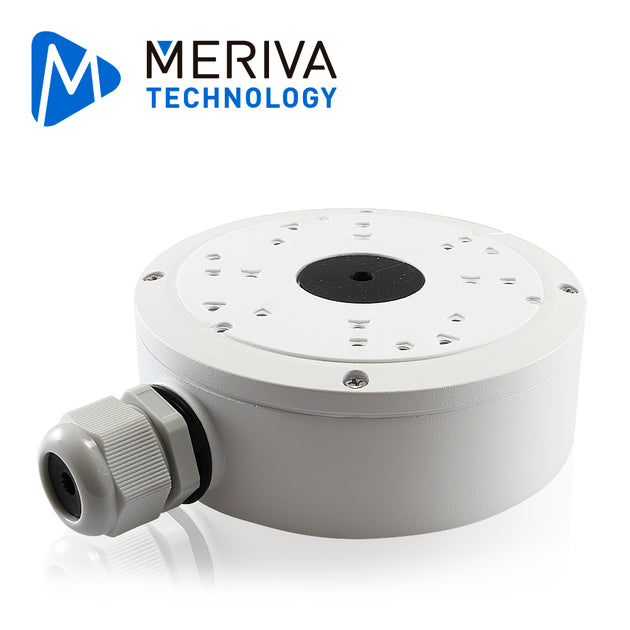 CAJA DE CONEXIONES REDONDA MERIVA TECHNOLOGY MVA-JB0302 / MONTAJE EN PARED O TECHO / COMPATIBLE CON CAMARAS CON PREFIJO 