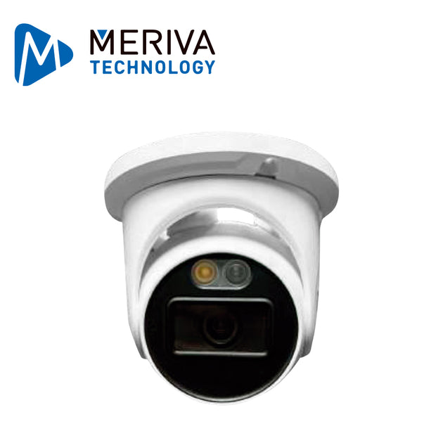 CAMARA IP TURRET MERIVA TECHNOLOGY MTD-600FS4D / 6MP / H.265+ / 2.8MM / ILUMINACION DUAL (20 - 30M IR / LUZ CALIDA) / IP