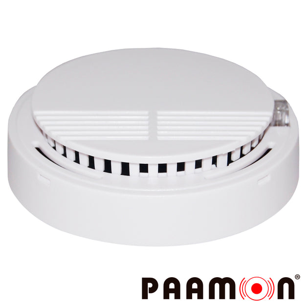 DETECTOR DE HUMO PAAMON PAM-SMK20 AUTONOMO CON SIRENA INTEGRADA / MONTAJE EN TECHO O PARED / FACIL INSTALACION / RANGO D