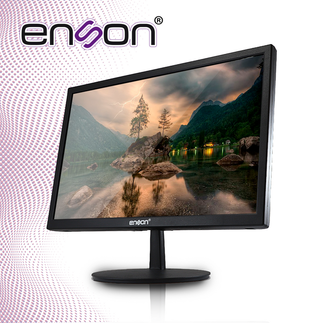 MONITOR LED FULL HD DE ENSON MODELO ENS-MDH19 DE 19 PULGADAS RESOLUCION DE 1920 X 1080 ENTRADA DE VIDEO HDMI/VGA SALIDA 