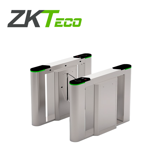 TORNIQUETE DE MEDIA ALTURA CON ALETAS ACRILICAS BIDIRECCIONAL ZKTECO FBL6000 CONSTRUIDA EN ACERO INOXIDABLE PARA CREAR U