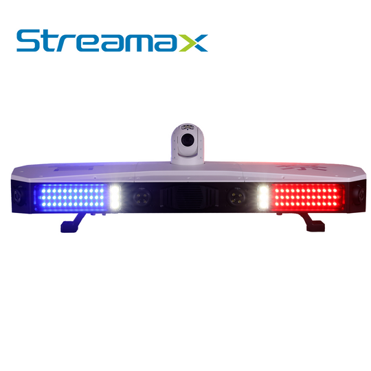 BARRA DE LUCES INTELIGENTES INTEGRADA STREAMAX MPL100-POLICE / 8 CAMARAS HD IA + 1 CAMARA PTZ HD / PANTALLA TOUCH HD 10.