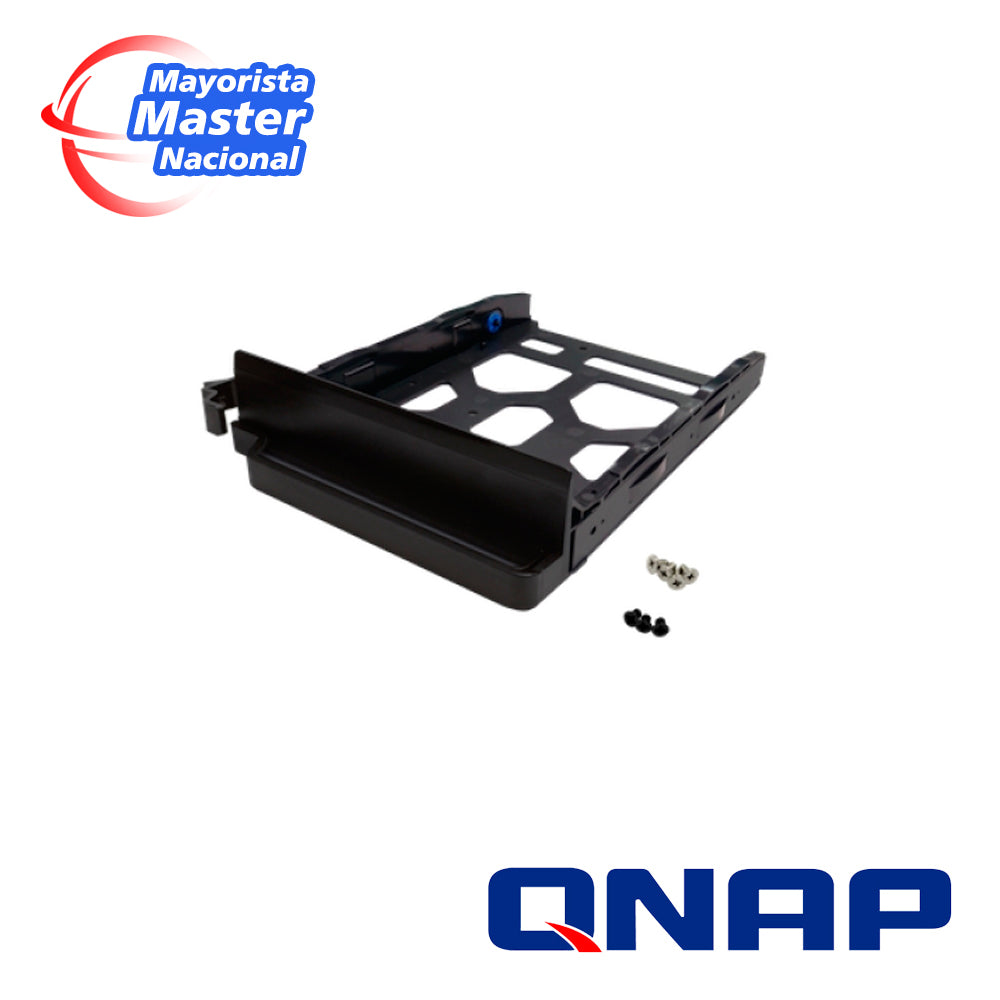 QNAP TRAY-35-NK-BLK04 BLACK HDD TRAY V4 FOR 3.5" AND 2.5" DRIVES WITHOUT KEY LOCK, BLACK, PLASTIC WITH 6 X SCREWS FOR 2.