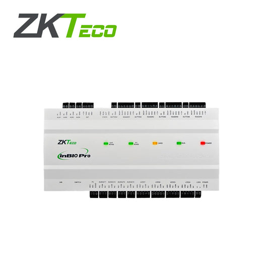 PANEL DE CONTROL DE ACCESO AVANZADO ZKTECO MODELO INBIO 460 PRO PLUS PERMITE CONTROLAR 4 PUERTAS CON CAPACIDAD DE 100,00