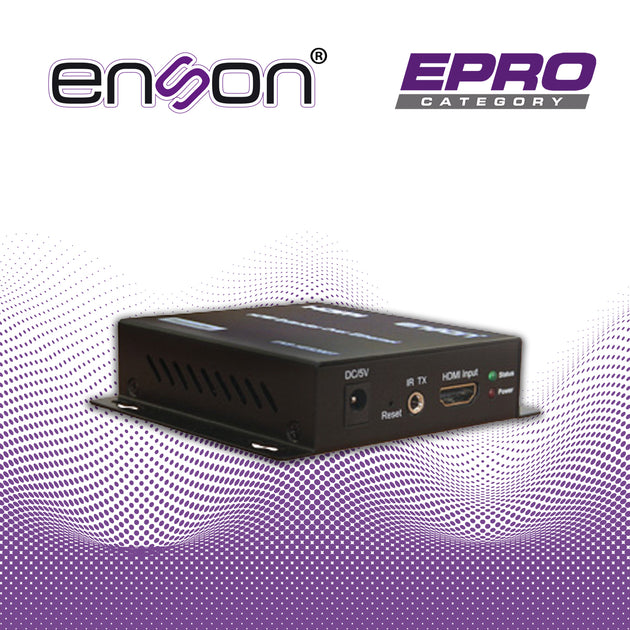 EXTENSOR HDMI ENSON ENS-HE8200T MODULO TRANSMISOR IDEAL PARA SOLUCIONES DE TRANSMISION DE VIDEO Y AUDIO POR PROTOCOLO IP