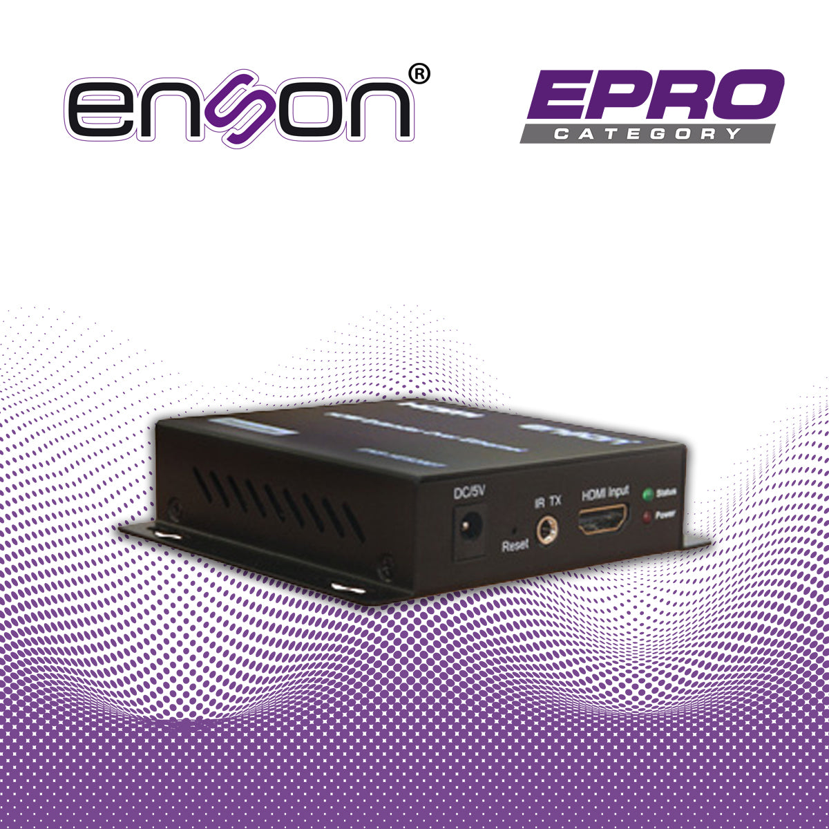 EXTENSOR HDMI ENSON ENS-HE8200T MODULO TRANSMISOR IDEAL PARA SOLUCIONES DE TRANSMISION DE VIDEO Y AUDIO POR PROTOCOLO IP