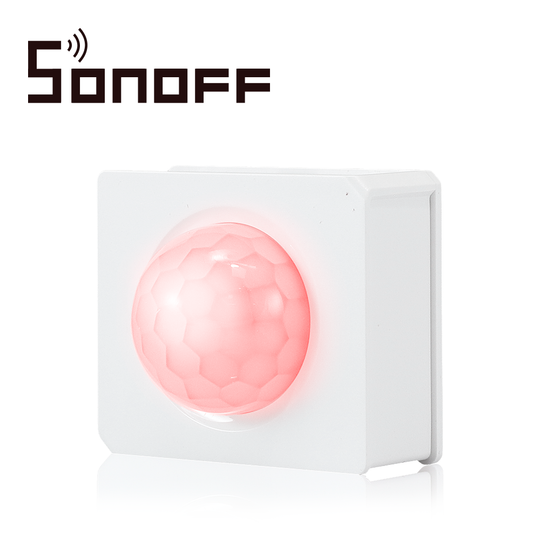 SENSOR DE MOVIMIENTO SONOFF PIR3 RF 433 PARA USO CON DISPOSITIVO SONOFF RF BRIDGE433 PARA PROGRAMAR ESCENAS EN LA APP EW