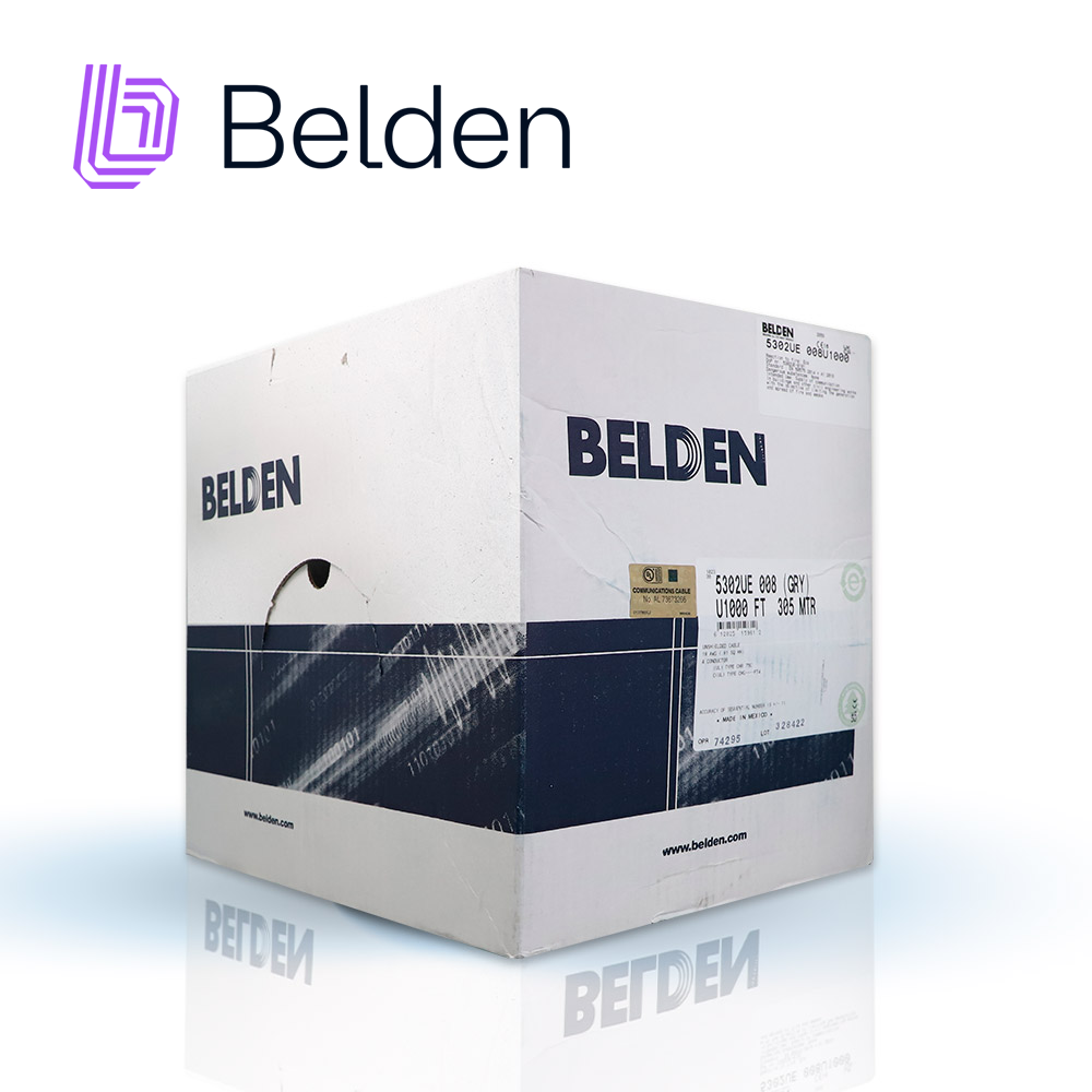CABLE DE SEGURIDAD Y SONIDO BELDEN 5302UE 008U1000 / INTERIOR / GRIS / 4 CONDUCTORES / 18 AWG / MULTIFILAR / FORRO PVC /