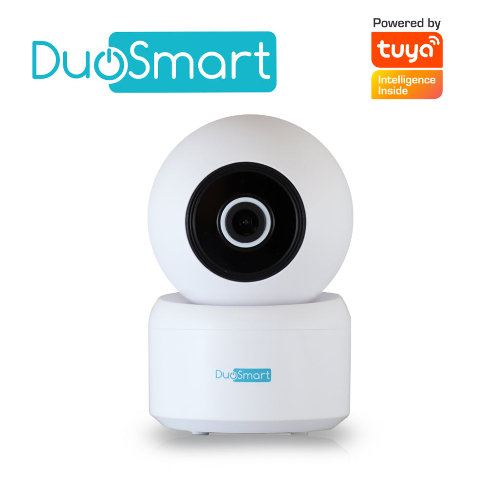 CAMARA INTELIGENTE CON MOVIMIENTO PT WIFI 2.4 GHZ DUOSMART E21 PARA INTERIOR FULL HD 3MP COMPATIBLE CON APP DUOSMART SOP