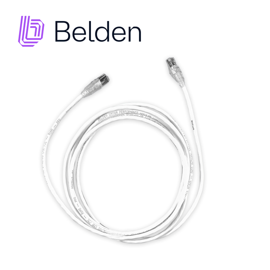 PATCH CORD DIAMETRO REDUCIDO UTP CAT6A BELDEN CAD1109010 / INTERIOR / BLANCO / 4 PARES / 28 AWG / FORRO PVC / CMR / 10 P