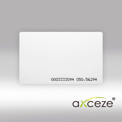 TARJETA DE PROXIMIDAD AX-IDC DELGADA CON CODIGO IMPRESO FRECUENCIA DE 125KHZ COMPATIBLE CON EQUIPOS ID
