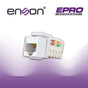 CONECTOR MODULAR JACK KEYSTONE RJ45 ENSON EPRO-JACK6A-WH SERIE PRO, POSICION ...