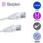 PATCH CORD DIAMETRO REDUCIDO UTP CAT6A BELDEN CAD1109007 / INTERIOR / BLANCO ...