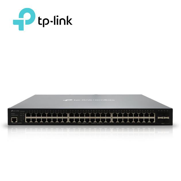 SWITCH ADMINISTRABLE TP-LINK SG3452P / 48 PUERTOS RJ45 POE AF/AT 10/100/1000 MBPS + 4 PUERTOS GIGA SFP / POTENCIA POE TO