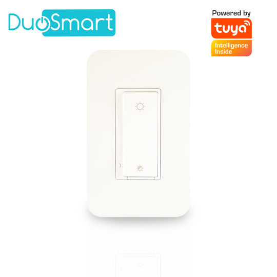SWITCH APAGADOR CON REGULADOR DE INTENSIDAD WIFI 2.4 GHZ DIMMER DUOSMART A50 COMPATIBLE CON ALEXA Y GOOGLE HOME CON TEMP