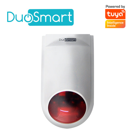 SIRENA INTELIGENTE WIFI 2.4 DUOSMART B20 STANDALONE MONITOREO EN APP DUOSMART **SOPORTA DISPOSITIVOS RF DUOSMART SERIE C