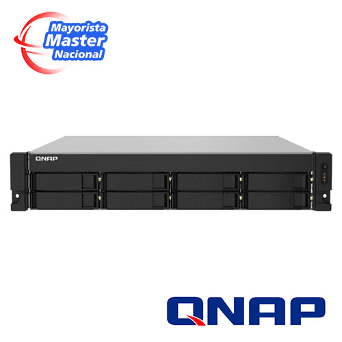 NAS QNAP TS-832PXU-4G-US / PROCESADOR ANNARPUNA LABS APLINE / MEMORIA RAM 4GB / 8 BAHIAS FRONTALES SATA 3.5 PULGADAS Y 2